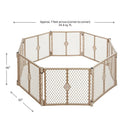 Superyard Ultimate 8-Panel Playard - Ivory