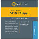 Promaster 1470 8.5x11 Matte Inkjet Paper (25 Count)