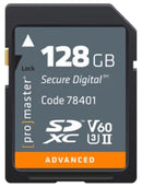 Promaster  ADVANCED SDXC 128GB UHS-II V60 Memory Card