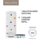 Multi-Color Polka Dot Design with Durable Stainless Steel Construction