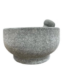 Double Sided Natural Stone Mortar and Pestle - 8.5 Inch