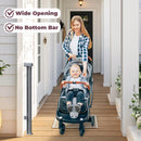 Retractable Baby Gate - Gray