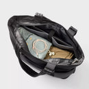 Expandable Puffer Weekender Bag - Black