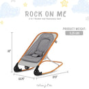 2-in-1 Baby Rocker and Stationary Seat - Grey