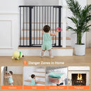 Extra Tall Baby Gate for Stairs and Doorways - Black