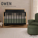 Owen 5-in-1 Convertible Crib - Matte Black