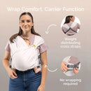 Bliss 2-in-1 Hybrid Baby Carrier & Wrap - Stone Cream