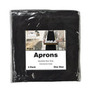 Nouvelle Legende Commercial Grade Kitchen Bib Apron - Black - 2 Pack