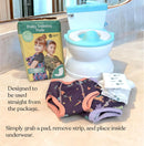 32 Ct Potty Training Diaper Booster Pads Size 2T-5T (22-35lbs) - White