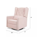 Everly Recliner - Performance Pale Blush Pink Eco-Weave