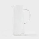 40.5oz  Ribbed Glass Pitcher Clear