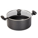 Simply Cook 8.5qt Nonstick Wide Stock Pot with Lid - Black