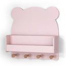 babyGap Brannan Bear Wall Shelf with 4 Hooks, Gap Navy
