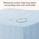 2 in 1 Little Lullaby Crib and Toddler Mattress - Blue Floral