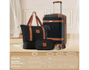 3 Piece Lightweight Hard Shell Carry-On Luggage Set - Black