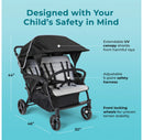 4 Seat Quad Stroller - Black