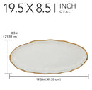 Certified International Regency Gold Oval Fish Serving Platter