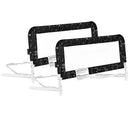 Lightweight Mesh Security Adjustable Bed Rail Double Pack, Black & White