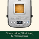Compact 2 lbs Bread Maker - Stainless Steel