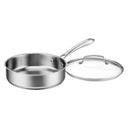 Classic Stainless 5.5qt Saute Pan with Helper Handle and Cover