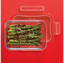 Rectangular Glass Baking Dish Set - Red