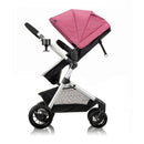 Pivot Modular Travel System with LiteMax Infant Car Seat with Anti-Rebound Bar - Dusty Rose