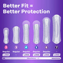 Always Discreet Moderate Long Absorbency 4 Drop Base Pads - 54ct
