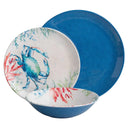 Sealife Melamine Dinnerware 12-Piece Set Dishwasher Safe