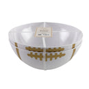 Cook With Color 2pc Football Bowls Cream/Gold