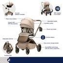 Tana 360 Rotating Modular Stroller - Natural Heritage
