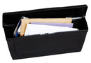 Pro-Df P55001 Small Mailbox, 440 cu-in, Plastic, Textured, Black, 15-1/2 in W, 4.13 in D, 6-1/2 in H