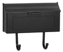 Pro-Df AL361N Standard Mailbox, 500 cu-in, Aluminum, Powder-Coated, Black, 16 in W, 4 in D, 13 in H