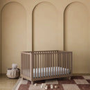 Sicily 3-in-1 Convertible Crib with Toddler Guardrail - Hazelnut