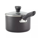 Reliance 2qt Aluminum Nonstick Covered Saucepan - Black