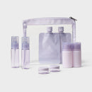 8pc Travel Toiletry Set - Portable Beauty Tool Set