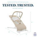 Alpine Organic Deluxe Portable Bouncer - Oat