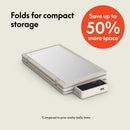 Fold and Store Warming Tray - Silver