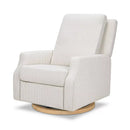 Crewe Recliner and Swivel Glider - Performance Fog Chatham Stripe Eco-Weave