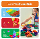 120-Piece Travel Size Magnetic Tile Building Set
