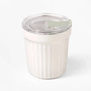 Round Stoneware Overnight Oats Container