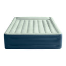 Elevated 18" Pillow Rest Queen Air Mattress - Off-White/Blue