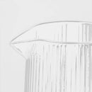 40.5oz  Ribbed Glass Pitcher Clear