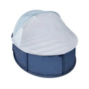 Baby Playpen with Anti-UV Canopy - Blue and White