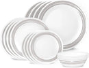 16pc Brushed Silver Dinnerware Set - Service for 4