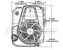 Briggs & Stratton 125P02-0012-F1 25mm X 3 5/32" Vertical Shaft 875 Series Engine