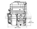 Briggs & Stratton 130G52-0182-F1 3-4" X 2 27-64" Horizontal Recoil XR950 Engine