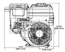 Briggs & Stratton 130G32-0022-F1 3-4" X 2 27-64" Horizontal Recoil 950 Series Engine w- Muffler