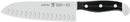 Henckels International Statement Series 13548-183 Santoku Knife, 7 in L Blade, Stainless Steel Blade, Black Handle