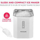Countertop Nugget Pellet Ice Maker - White