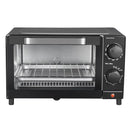 1050 W 4-Slice Toaster Oven with 3 Settings - Black